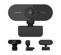 Caméra HD 720p - Webcam de bureau microphone vidéo, Plug Play | pour téléphone, ordinateur, magasin virtuel, cours, réunions, enregistrement, son clair, base rotative à 360 degrés, installation facile