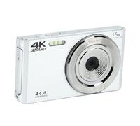 Caméra HD, caméra portative antichoc avec zoom numérique 16x, 44 MP pour la photographie (SILVER)