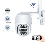 Caméra HD-IP Wifi Infrarouge Motorisée Intelligente PTZ Double Objectif Cloud 2.0 Megapixel Full HD 1920x1080p AP-128-2MP-36-12