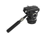 Camera Head Mount, Tête vidéo Fluide for trépied Robuste avec poignée réglable à Base Plate, Compatible avec la Plaque à dégagement Rapide Manfrotto for DSLR