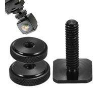 Camera Hot Shoe Bracket - Durable 1/4 Inch Thread Quick Release Mount, Stand Adapter | Flash Light Holder, Vlogging Rig Arm For DSLR Mirrorless Studio Recording Equipment