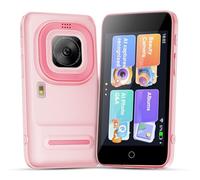 Caméra IA pour enfants - Caméra Pozifu pour enfants 20 MP HD 1080p, caméra selfie à double objectif avec autocollants AI et effets vocaux, partage sans danger pour les enfants, durable, résistant aux