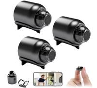 Caméra œil de chat, caméra œil de chat, mini caméra Wi-Fi sans fil, vision 1080p incluse, installation facile, caméra de vision nocturne pour la maison, le bureau, la voiture (3 pièces)