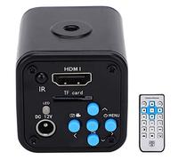 Caméra industrielle, Full HD 16MP 2K 1080P 60FPS Microscope Microscope vidéo industriel caméra HDMI sortie loupe pour puce de mémoire TF, réparation de téléphone(UE)
