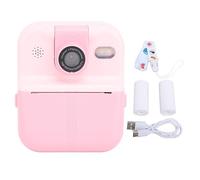 Camera Instant Print, 2.4 inch IPS Screen Selfie Digital Camera with 1080P Videos Portable Travel Camera for Boys Girls Kids Age 3-12 (Pink)
