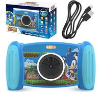 Caméra interactive pour enfants Sonic, photo 5MP, vidéo 1080p, zoom 4x, 5 filtres amusants & effets spéciaux, 4 jeux sympas, écran 2en1