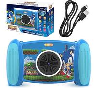 Caméra interactive sonique pour enfants | Caméra rechargeable amusante pour enfants | Vidéo 1080p, zoom 4x, écran 2", lecteur MP3, jeux avec carte SD 3 + Y
