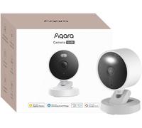Caméra Intérieure/Extérieure G100,2K,HomeKit Secure Video,2,4 Ghz WiFi,Vision Nocturne Couleur avec Projecteur,Détection IA,Wi-FI 6,Étanche IP65,Compatible Alexa,Google Home,Blanche