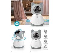 Caméra intérieure Wi-Fi Full HD 1080p Inclinaison du panoramique microSD (non inclus) Avec capteur de mouvement Vision nocturne