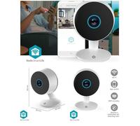 Caméra intérieure Wi-Fi - NEDIS - SmartLife - 3MP (1296p) - Vision nocturne 10 m - microSD 256 Go