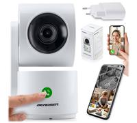 Caméra IP 3MP rotative pour bébé Berdsen BD-942 blanche