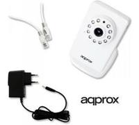 Caméra IP approx! APPIP03P2P VGA IR P2P micro SD Wifi Blanc Blanc G