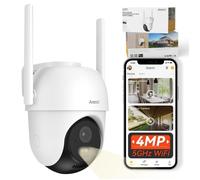 Caméra IP de Surveillance WiFi Extérieur ARENTI - 4MP/2,5K UHD - 360° PTZ - Vision Nocturne - Détect de Mouv