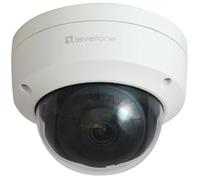 Level One Caméra dôme IP fixe Gemini 2 MP H.265 Anti‑vandalisme PoE 802.3af Intérieur/Extérieur