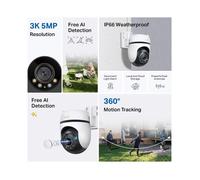 Caméra IP extérieure - TP-LINK - Tapo C530WS - Pan/Tilt motorisé - 2880×1620 - Vision nocturne couleur 30 m