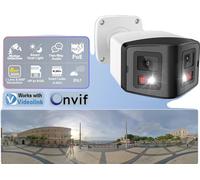 Caméra IP panoramique, audio bidirectionnel, vision 180°, sphère 28mm 8MP