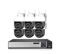 Caméra IP PTZ WiFi 4K avec Zoom 8X | 10CH 8MP POE NVR système couleur Vision nocturne CCTV Kit de Surveillance de sécurité 8CH(None,10CH 6 CAMERA_AU PLUG)