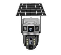 Caméra IP solaire 4MP 6K 4G, surveillance CCTV, zoom numérique 10X, moniteur extérieur étanche, détection de mouvement PIR, vision nocturne,Super HD(4G Camera)