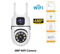 Caméra IP WiFi Protection de sécurité double objectif double écran moniteur intérieur sans fil suivi automatique PTZ CCTV