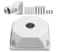 Camera Junction Box, Mount Bracket, Security Cable Organizer, Weatherproof Protective Housing, Sturdy Installation Accessory for Parking Lot, School, Construction, Garage, 5.12x5.12x1.97 inches