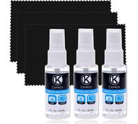 Camera Lens and Screen Cleaning Kit - 3 x Bottle of Cleaning Fluid - 3 x Microfibre Cleaning Cloths - Perfect for cleaning the lenses of your DSLR or Go Pro Camera - Also suitable for your smartphone,