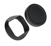 Camera Lens Hood, Baïonnette carrée en métal for Pare-Soleil, Compatible avec Fujifilm XF 18mm F1.4 R LM WR avec Capuchon Avant en métal,for Parts