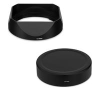 Camera Lens Hood, Pare-Soleil carré à baïonnette en métal, Compatible avec Fujifilm Fuji Fujinon XF 50mm F2 R WR avec Capuchon en métal,for Parts