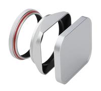 Camera Lens Hood, Pare-Soleil carré en métal avec Capuchon et Anneau Adaptateur 49mm, Compatible avec Appareil Photo Fujifilm X100VI X100V X100F X100T X100S,for Parts
