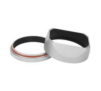 Camera Lens Hood, Pare-Soleil carré en métal LH-X54W/LH-X54B, Compatible avec l'appareil Photo Fujifilm Fuji X100V X100VI avec Anneau Adaptateur 49mm,for Parts(LH-X54W)