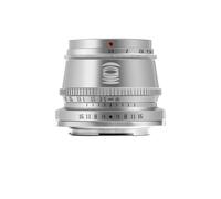 Camera Lens, Objectif à Grande Ouverture 35mm F1.4 APS-C, Mise au Point Manuelle, Compatible for Fuji X-T20 Canon M1 Nikon Z30 ZFC Sony A5000 NEX-5R(Silver,XF)