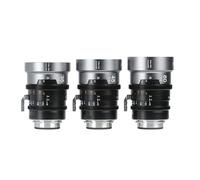 Camera Lens, Objectif cinéma anamorphique Plein Format T1.9 1,5X 35/45/60mm, Compatible avec Les appareils Photo Canon EF et PL,Parts(Natural,3 Set,EF)