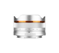 Camera Lens, Objectif Grand Angle fisheye 10 mm F5.6 for appareils Photo Hybrides APS-C, Compatible avec Sony ZV-E10 A6400, Canon EF-M, Nikon Z et Fujifilm.,in Parts(Silver,RF)
