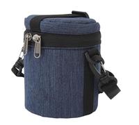 Camera Lens Protection Protective Sacch Sac à Poignée Supérieure Résistante à l'eau pour Lentille Focale Courte avec Bandoulière Réglable pour Le Sac de Lentille de Caméra DSLR (Blue)
