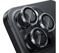 Camera Lens Protector For Iphone 16 Pro /Iphone 16 Pro, [Keep Original Shooting] 9h Shatterproof Tempered Glass Camera Screen Protector Ring