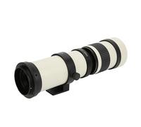 Camera Lens, Télescope à Mise au Point Manuelle, Blanc, Ouverture de 420800mm F 8.316, Zoom téléobjectif for caméra à Monture EF-s,Parts
