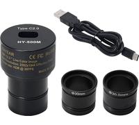 caméra microscope 5MP USB2.0 Oculaire électronique numérique Pilote Microscope Caméra industrielle haute vitesse Compatible avec Wins 2000 XP WIN7