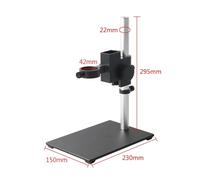 Caméra Microscope Industriel 4K UHD 1080P, Fonction de Mesure, Zoom 100X 130X, Objectif à Monture C for l'inspection Industrielle pour la réparation et la Soudure(E)