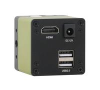 Caméra Microscope Industriel 4K UHD 1080P, Fonction de Mesure, Zoom 100X 130X, Objectif à Monture C for l'inspection Industrielle pour la réparation et la Soudure(1/4")