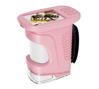 Caméra microscope portable pour nouveaux apprenants avec écran, B | Chargement de type C, lumières de remplissage LED, visionneuse d'étude de la nature en gros plan