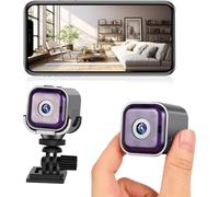 Caméra Miniature Intelligente WiFi 1080p-Surveillance HD Extérieure avec Vision Nocturne,Détection de Mouvement et Batterie Integrée pour Sécurité Domestique,Sport,Animaux