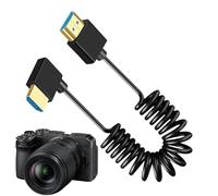 Camera Monitor Cable - 8.66 Inch Extension | Electronic Component Flexible Cord - Spring Stretch 0.3 To 1m Adjustable Tool For DSLR Mirrorless Photography Video