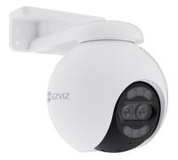 EZVIZ Caméra de surveillance WiFi extérieure H80x 4K Double objectif Vision couleur nocturne