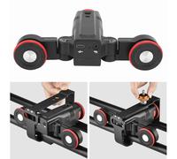 Caméra Motorisée Vidéo Auto Dolly avec Rotule, Voiture de Chariot à Glissière de Rail de Voie électrique avec Contrôle APP, Réglage Fin pour Les Smartphones de Caméscope