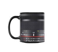 Camera Mug, Ceramic Cup, Camera Lens Coffee Mug, Travel Coffee Cup, Handle Included Photographer's Accessory Enhances Creativity Adds Fun to Daily Routine Family-Friendly Collectible for Decor