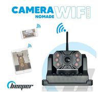 Caméra Nomade WiFi Beeper avec Batterie 9600mAh - Option Solaire - Étanche IP69K - Vision 130° - Fixation Magnétique