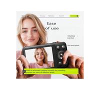 Caméra numérique 1080p 2,4", 48 MP, autofocus, 32 Go, zoom 16x, USB-C, compacte, idéale pour le vlogging et les débutants - Parfaite comme