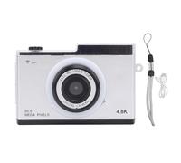 Caméra numérique 48m HD 1080p Retro Compact Camera Compact avec 8X Zoom Digital Wireless Fidelity Transmission MP3 Playback Filtres Cadres pour la Photographie de Voyage (Argent)