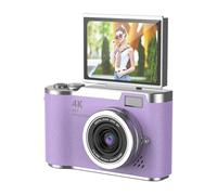 Caméra Numérique 48MP 1080p avec écran de Feuillette de 2,4 'et Zoom 18x, Appareil Photo de Vlog de Batterie de 4 Heures pour Les Adolescents, Les Débutants, Les Jeux Intégrés et (Purple)