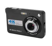 Caméra Numérique 4k, 48mp Zoom Numérique 8X Autofocus Auto Beauté Caméra Vlogging Anti Shake avec écran 2.7 inch Et Fill Light Appareil Photo Compact Portable Rechargeable (Black)