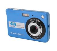 Caméra Numérique 4k, 48mp Zoom Numérique 8X Autofocus Auto Beauté Caméra Vlogging Anti Shake avec écran 2.7 inch Et Fill Light Appareil Photo Compact Portable Rechargeable (Blue)
